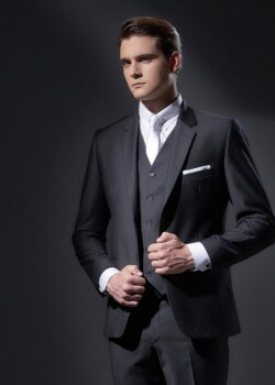 Anastasios Zervos Fashion Design - Athens. Suit, 3 piece, Black.