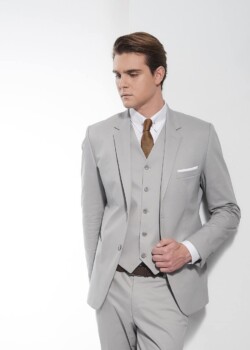 Anastasios Zervos Fashion Design - Athens. Suit, 3 piece, Grey.