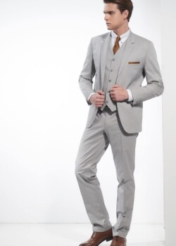 Anastasios Zervos Fashion Design - Athens. Suit, 3 piece, Grey.