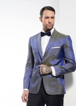 Anastasios Zervos Fashion Design - Athens. Tuxedo Jacket, Mirage Blue.