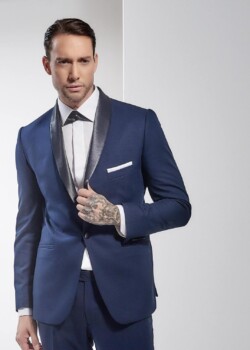 Anastasios Zervos Fashion Design - Athens. Tuxedo Jacket. Royal Blue.